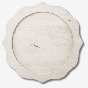 Acacia Whitewash Wood Charger 13