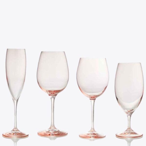 Alice Glassware Blush Collection