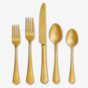 Astoria Gold Brushed Flatware Collection