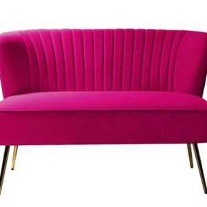 45-inch Small Velvet Upholstered Loveseat Sofa